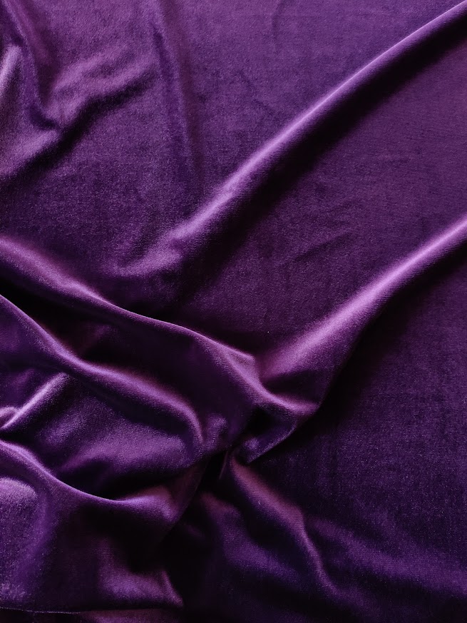 Stretch Velour Purple
