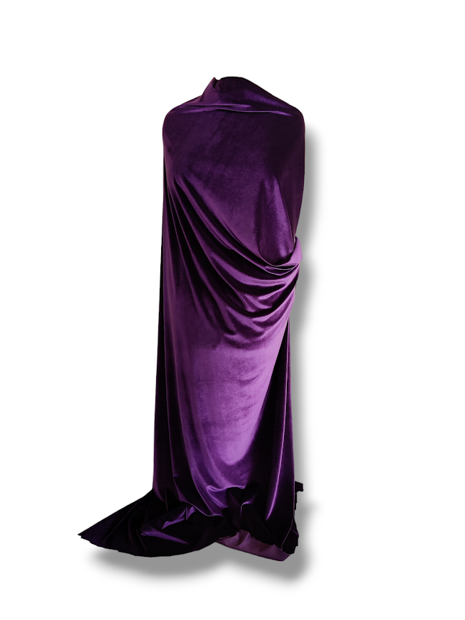 Stretch Velour Purple