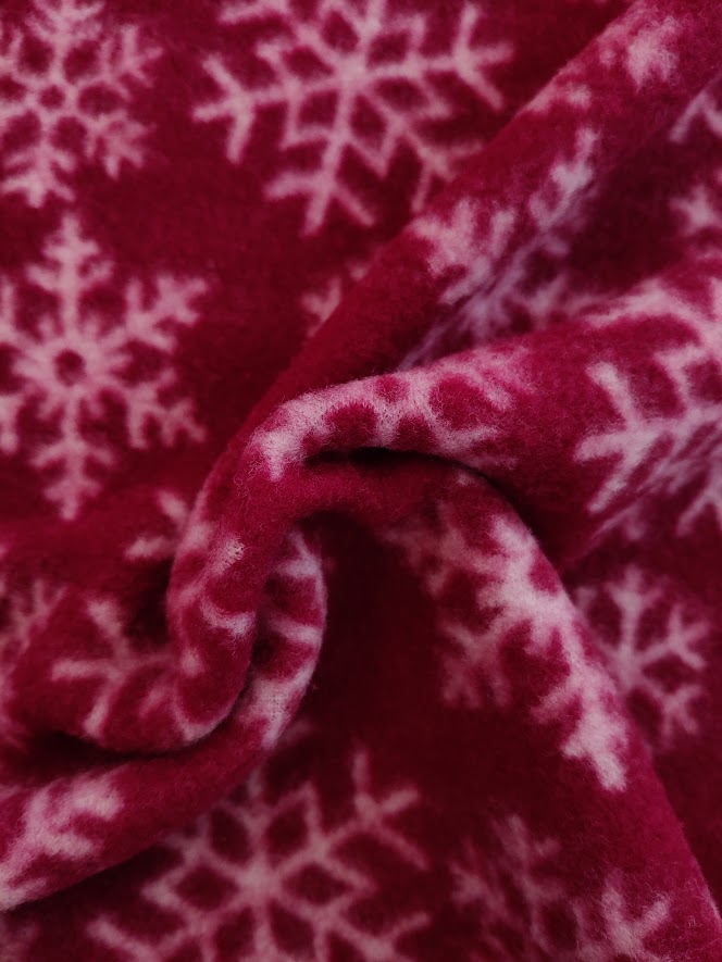 Ullfleece Snøkrystall Burgunder