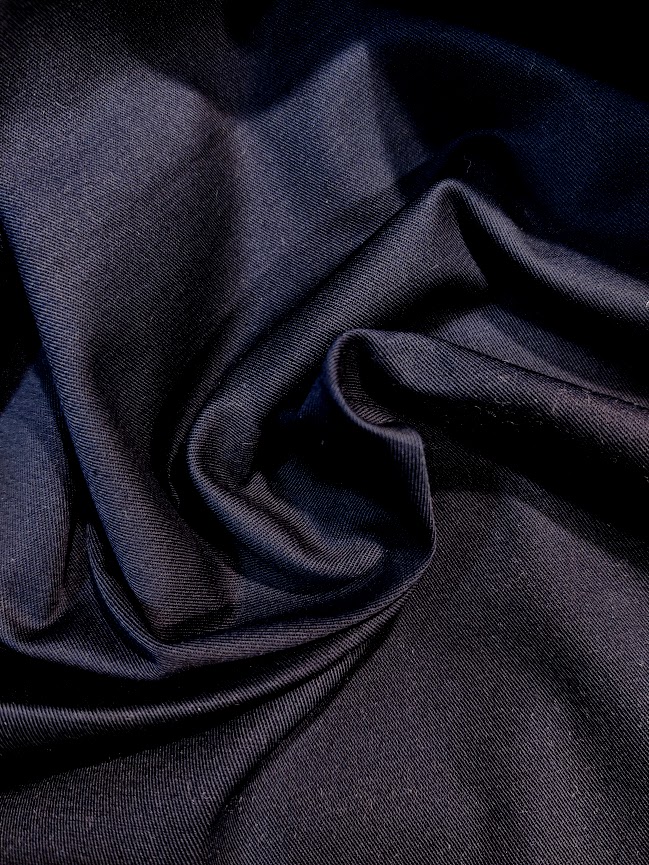 Økologisk Stretch Twill Indigo Night