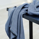 TENCEL Lyocell/ Lin, Grov-vevd Dusty Blue