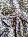 Viskose Poplin Stretch Flowers Lavender