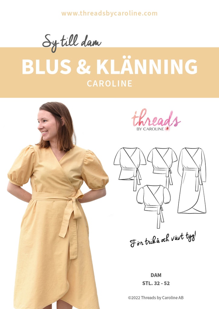 Caroline Bluse og Kjole - Symønster