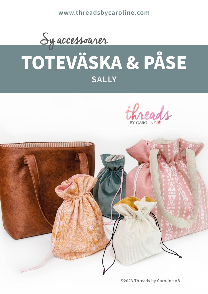 Sally Totebag og Pose - Symønster