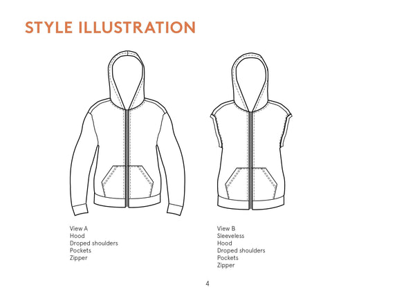 Zipper Hoodie - Symønster