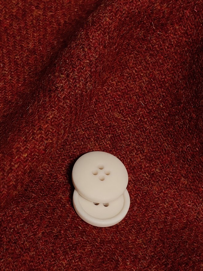 Blaze Corozo Knapp 20 mm - Creamy White 