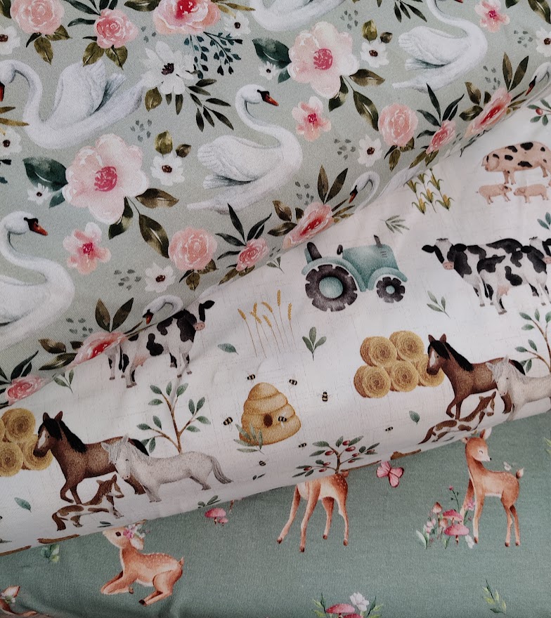 Jersey Summer Swan Mint