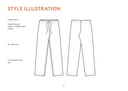 Unisex Pajamas Pants - Symønster