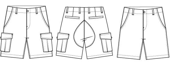 Cargo Shorts - Symønster
