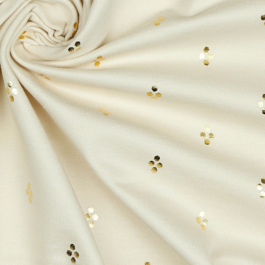 Jersey - Foil Dots Sand