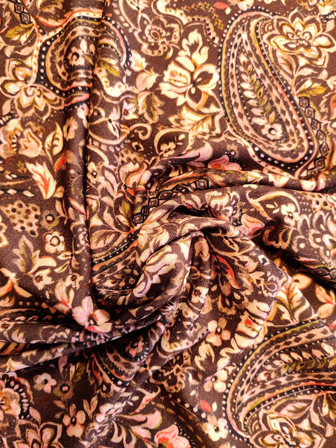 Viskose Jersey Digital Paisley