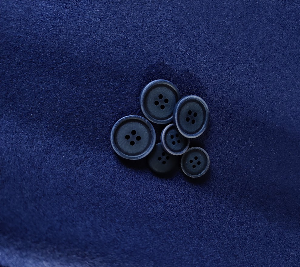 Blaze Corozo Knapp 15 mm - Indigo Night