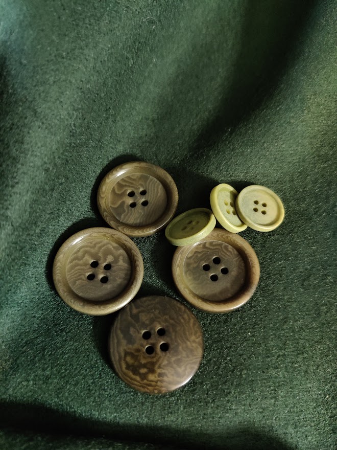 Blaze Corozo Knapp 15 mm - Olive Green