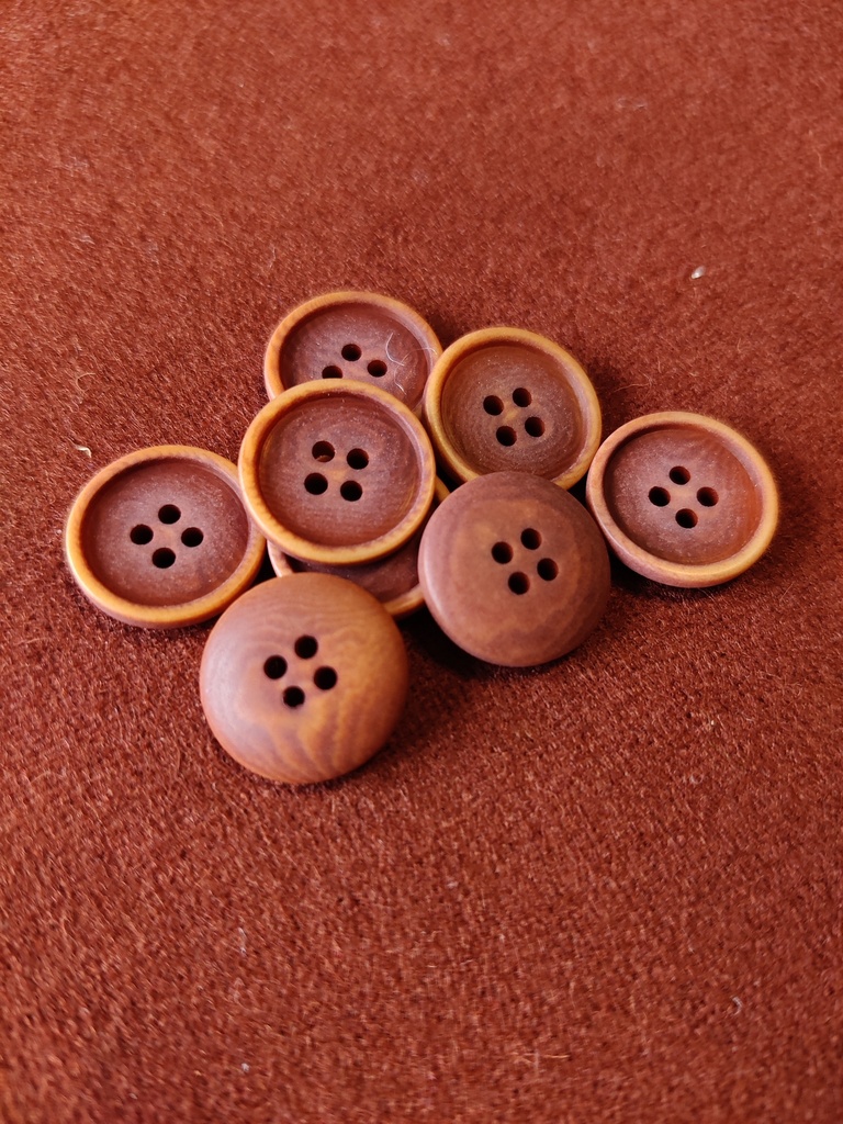 Blaze Corozo Knapp 15 mm - Sienna