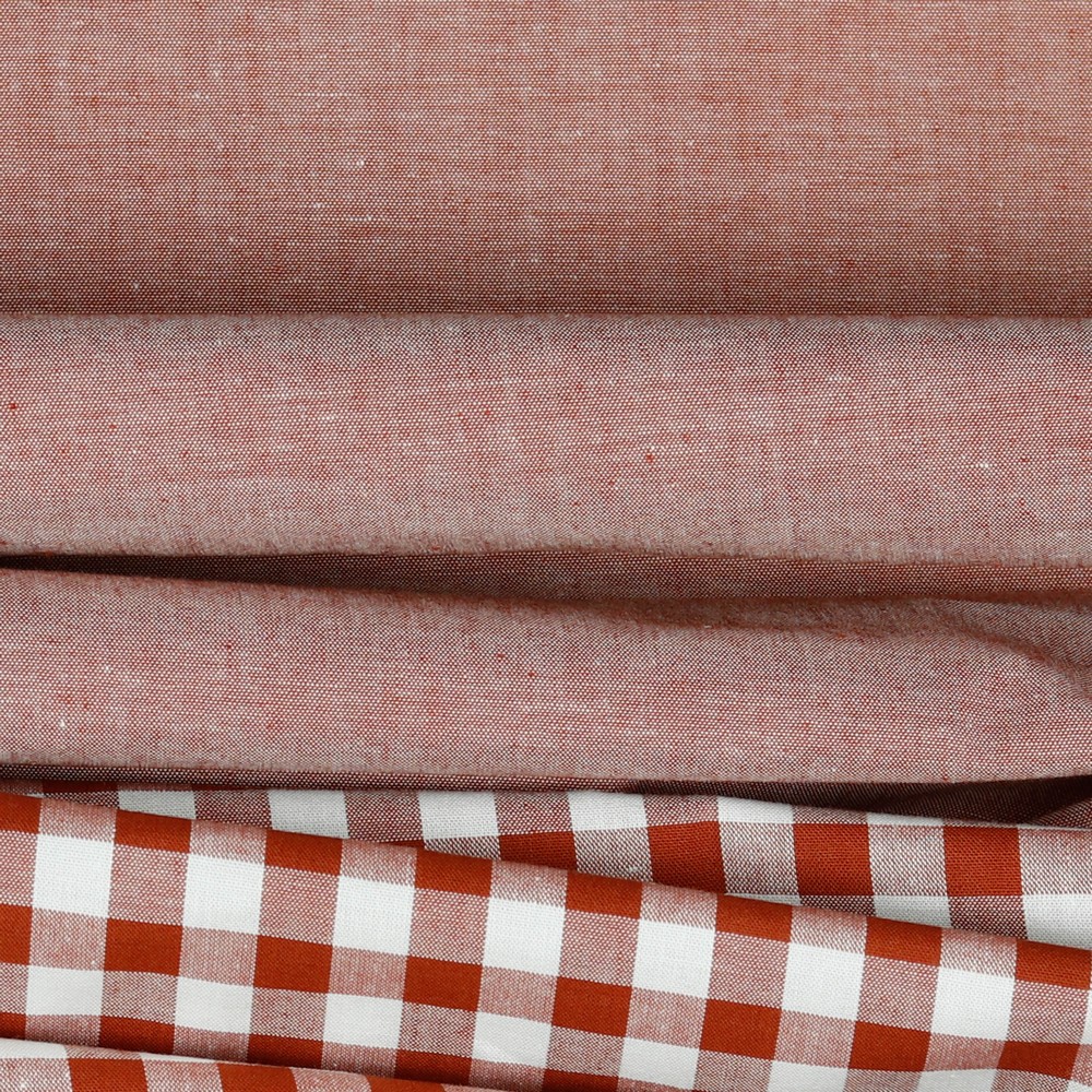 Poplin Garnfarget Terra