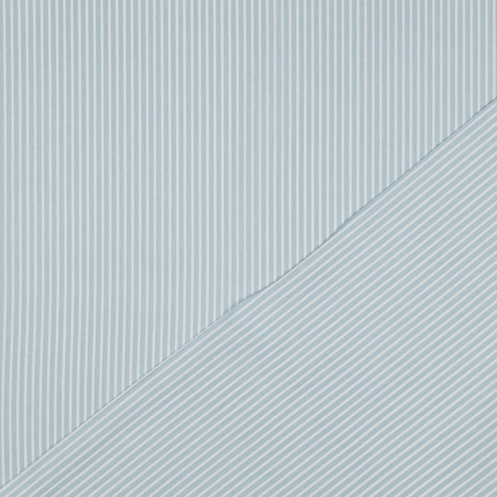 Poplin Stripe Light Blue