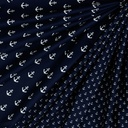 Poplin Petit Anchor Navy