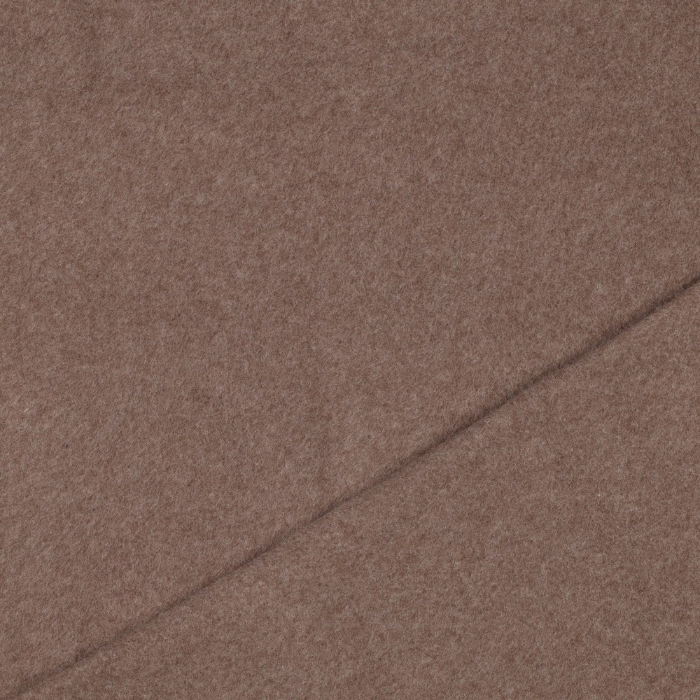 Bomullsfleece Mokka Melert