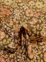 Poplin Vintage Blomster Khaki