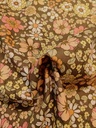Poplin Vintage Blomster Khaki