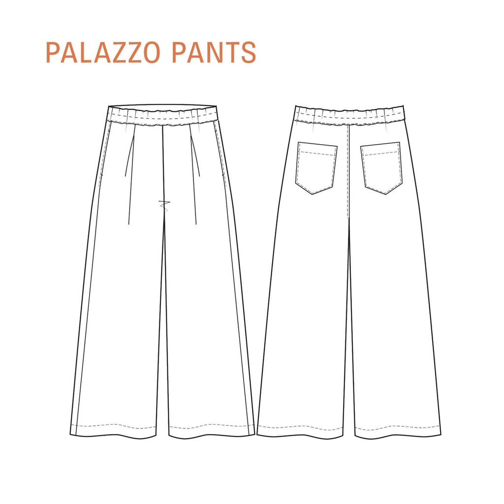 Palazzo Pants - Symønster
