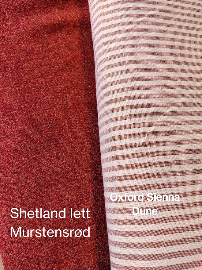Shetland Lett Ull - Mursteinsrød