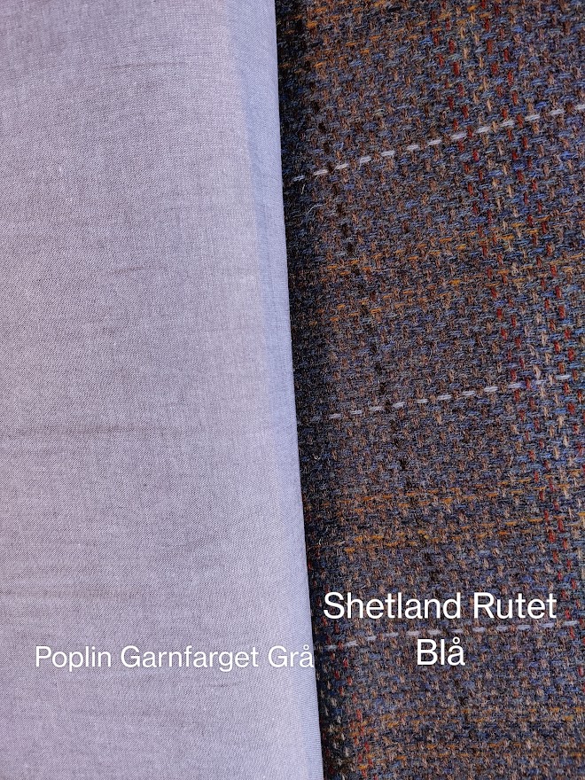 Shetland Ull - Rutet Blå