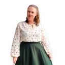 Viskose Bluse med knyting