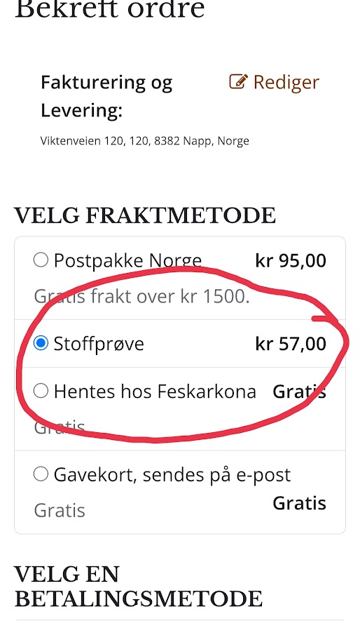 Stoffprøver