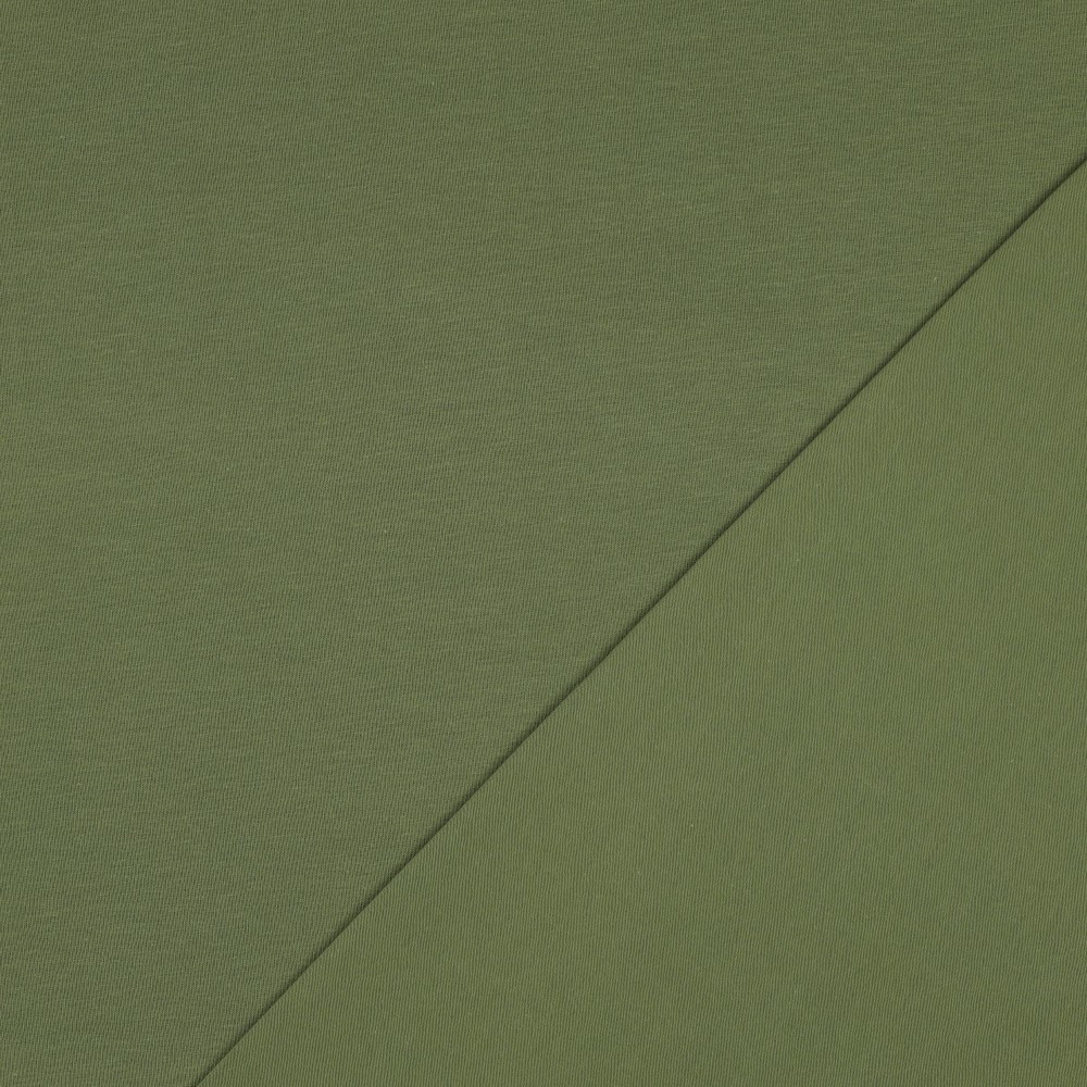 Bomullsjersey Lys Khaki Grønn (54)