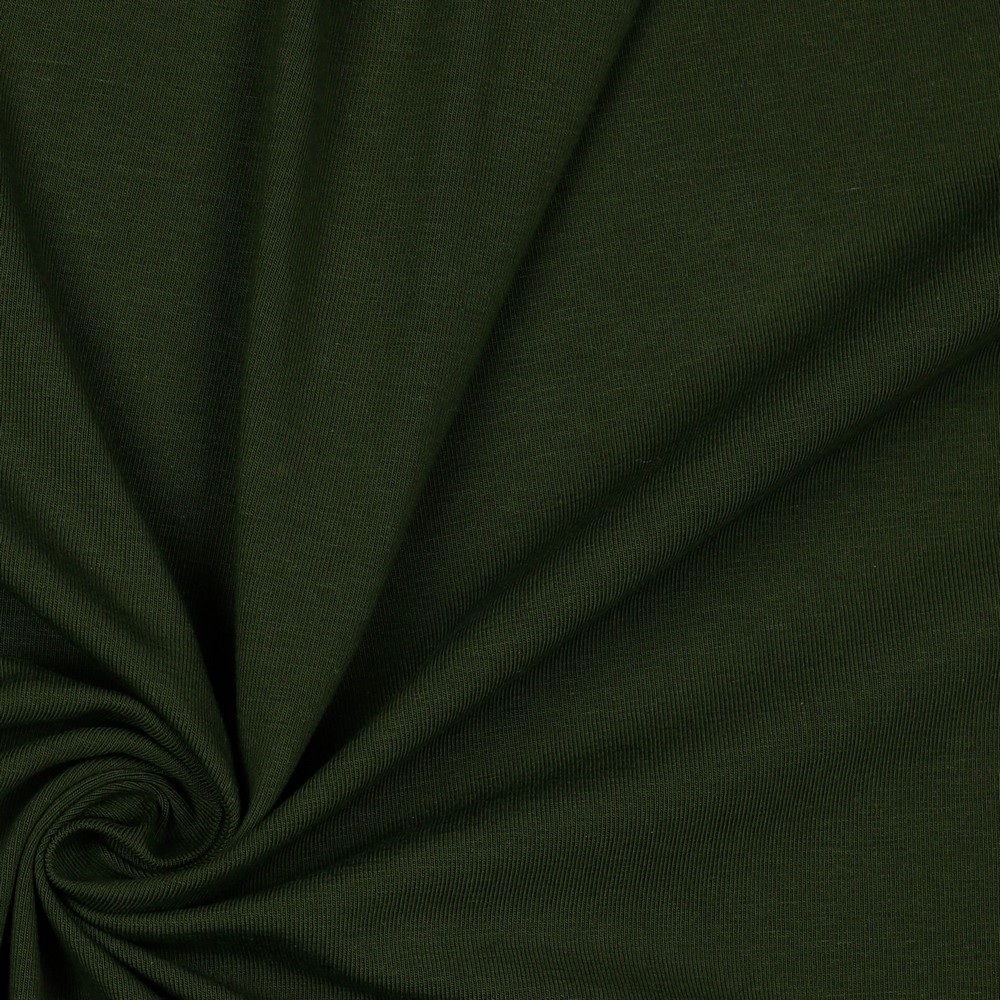 Bomullsjersey Khaki Grønn (59)