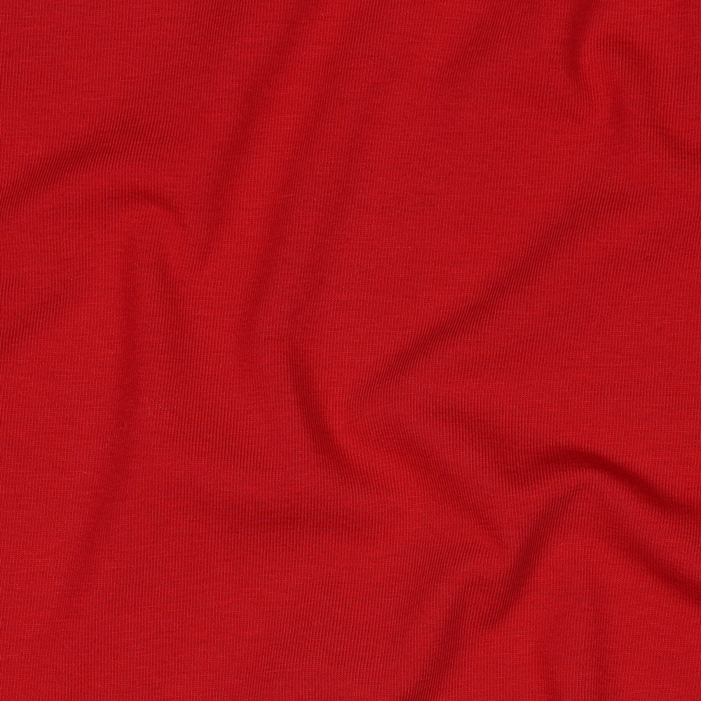 Bomullsjersey Mørk Rød (09)