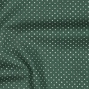 Poplin Petit Dots Mørk Grønn