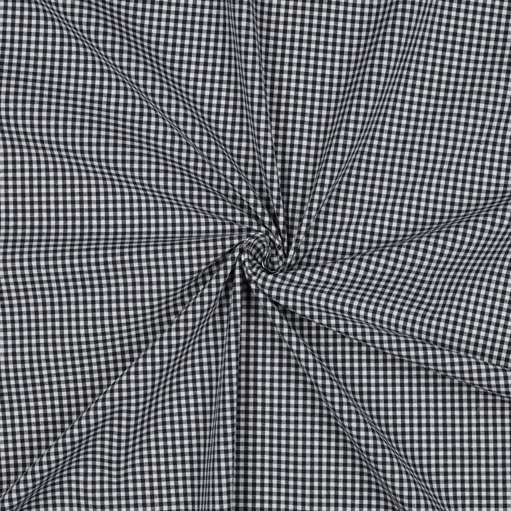 Poplin Rutet Navy (2,7mm)