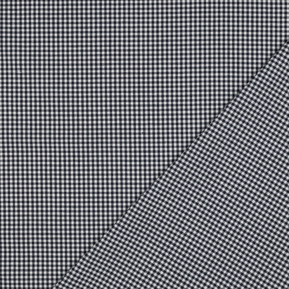 Poplin Rutet Navy (2,7mm)