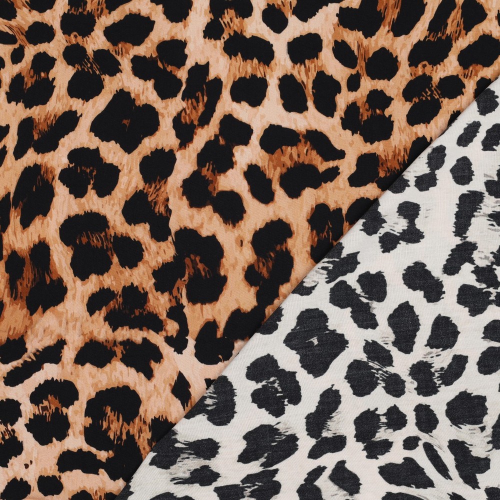 Viskose Leopardmønstret