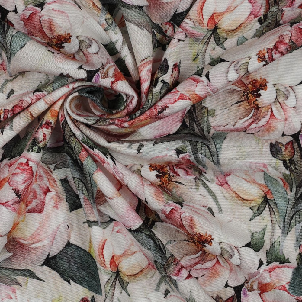 Viskose Poplin Stretch - Peon