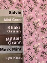Jersey Norsk Blomstereng Mørk Rosa 