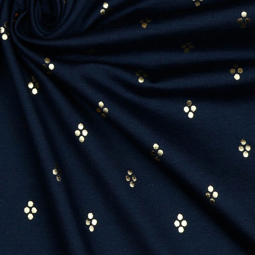 Jersey - Foil Dots Navy