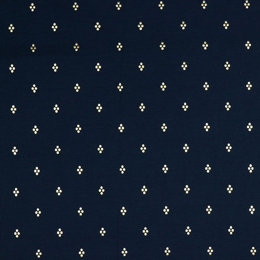 Jersey - Foil Dots Navy
