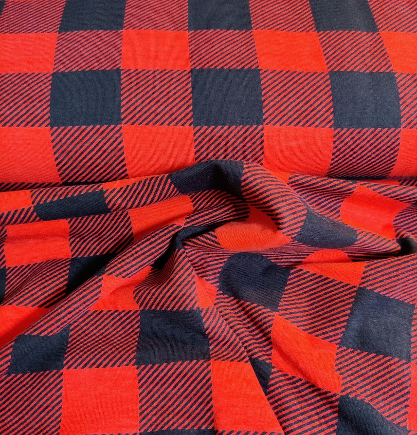 Jersey Plaid Red/ Black