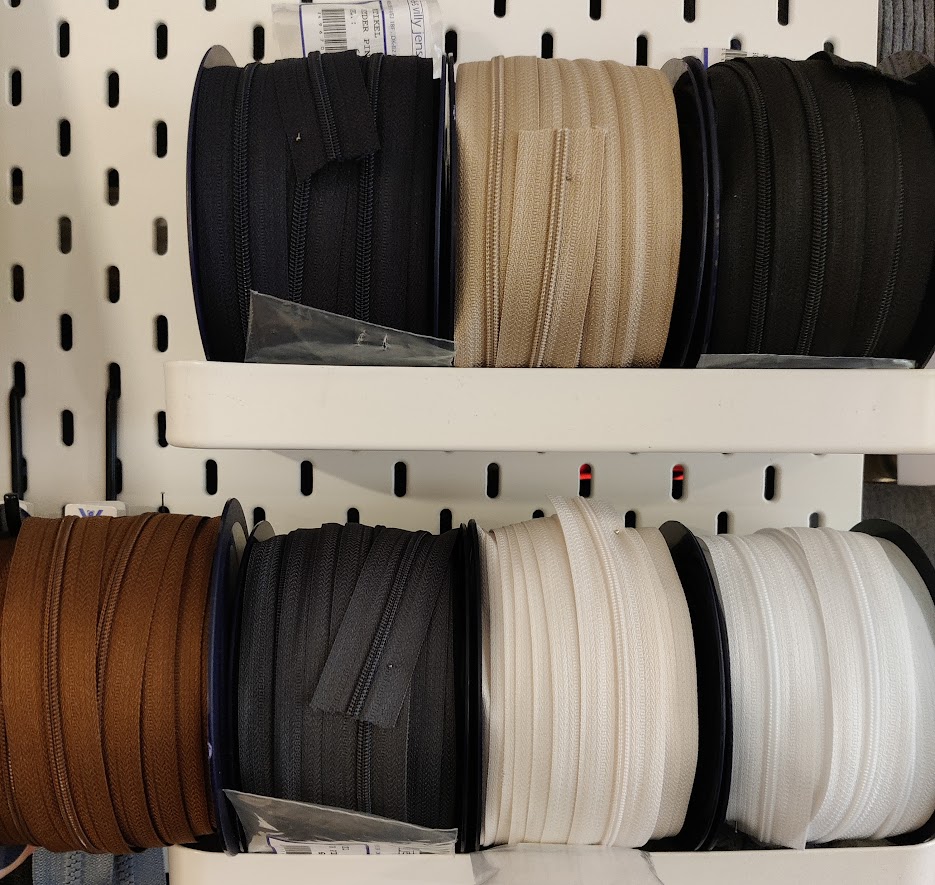 Spiralglidelås 4mm Metervare - Svart