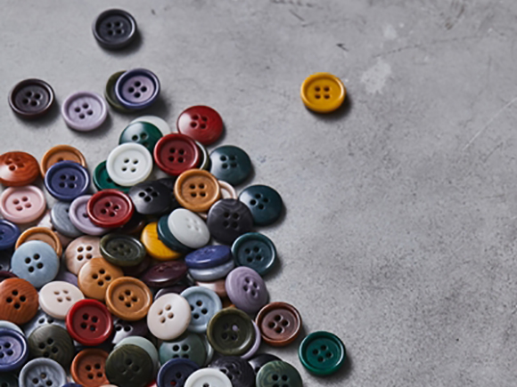 Dish Corozo Knapp 15 mm - Maroon