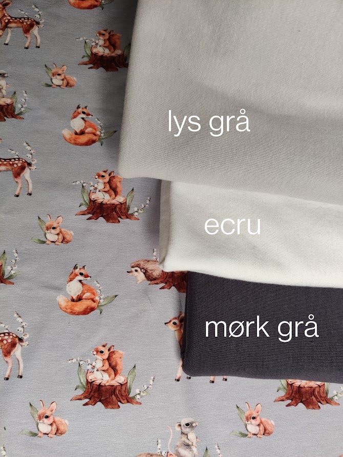 Jersey Skogens Dyr (Lys Grå)