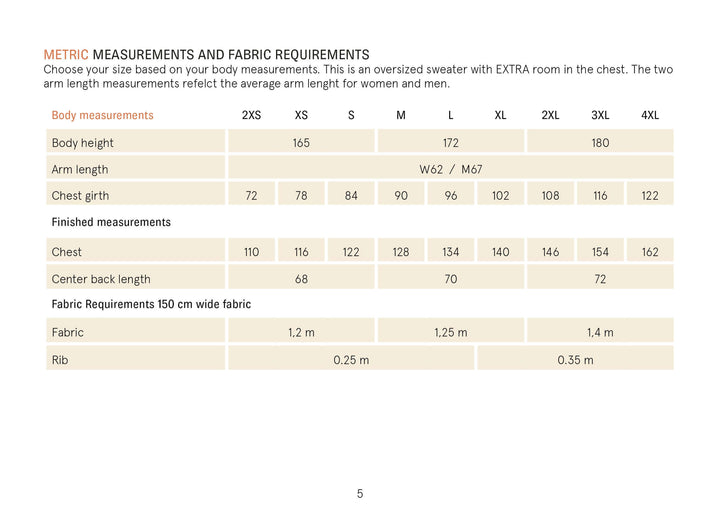 Boyfriend Sweather - Symønster 