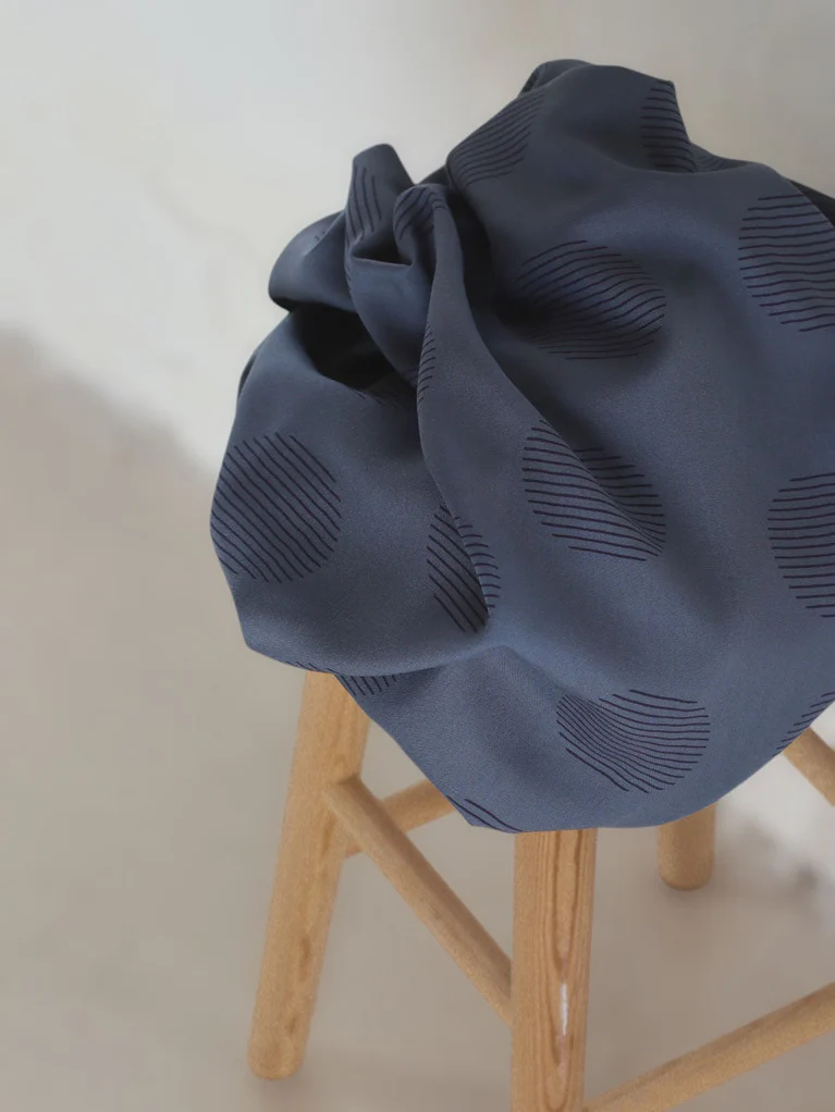 Viskose Punchline Dusty Blue