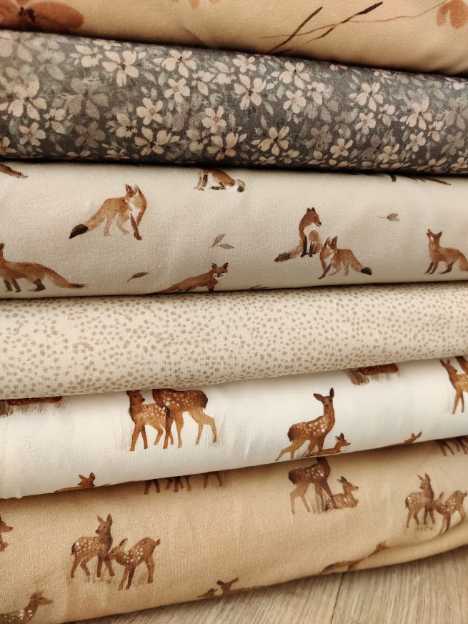 Jersey Aquarell flowers violet