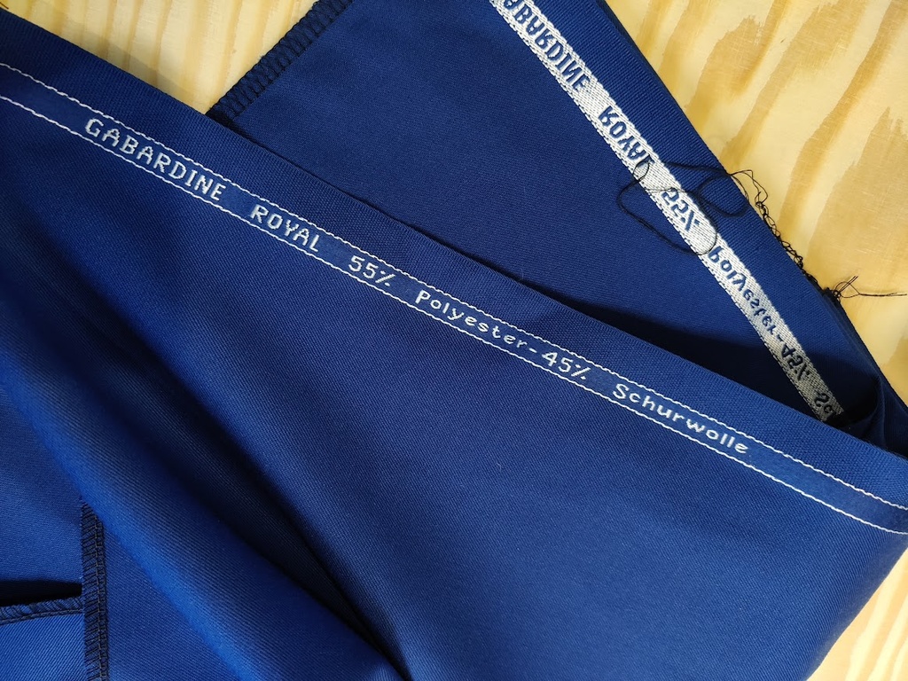Ull Gabardin Kongeblå (second hand)