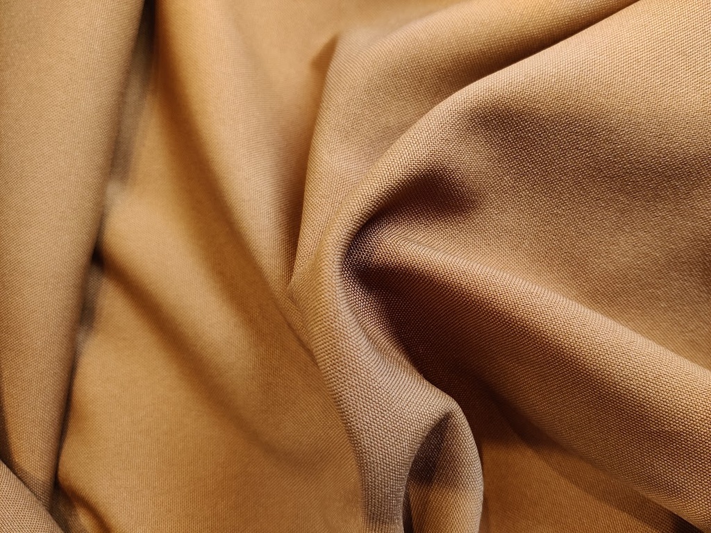 Polyester Gabardine Kamelbrun (Second Hand) 