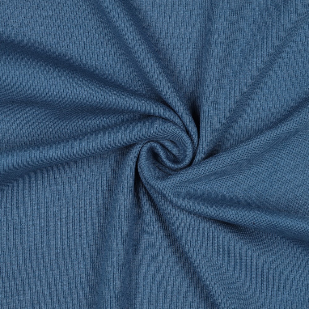 Grovstrikket Ribb Jeansblå (18)